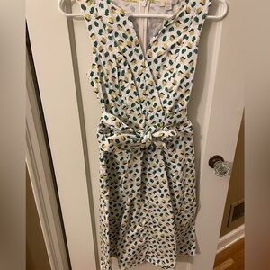 Boden Lemon Dress with Belt, Size 2